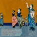 Ακρόπρωρα του Μουσείου Γαλαξιδίου. Πίνακας του Σπύρου Βασιλείου