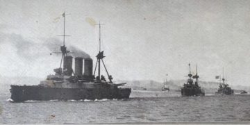 Εις τάξιν μάχης, με ούριο άνεμο, ο Στόλος μας, με επί κεφαλής το « Γ.Αβέρωφ»